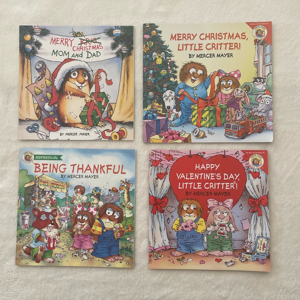 EUC Bundle of 4 Little Critter Paperback Books (Holiday inspired)